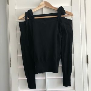 ASOS New Black Shoulder-tie Sweater. 6.